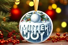 3D Winter Scene with Penguin Sublimation PNG Product Image 2