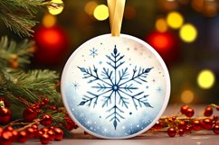 Round Christmas Ornament Sublimation|Clipart Product Image 1