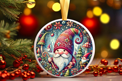 Round Christmass Ornament PNG Product Image 1