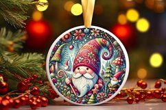 Round Christmas Ornament Sublimation|Clipart Product Image 1