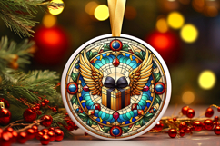 Round Christmass Ornament PNG Product Image 1