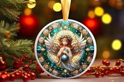 Round Christmas Ornament Sublimation|Clipart Product Image 1