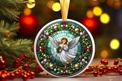 Round Christmass Ornament PNG Product Image 1