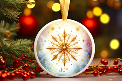 Round Christmass Ornament PNG Product Image 1