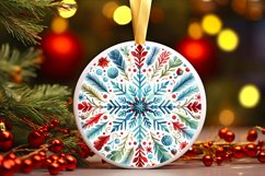 Round Christmas Ornament Sublimation|Clipart Product Image 1