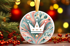 Round Christmass Ornament PNG Product Image 1
