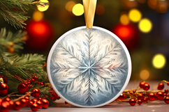 Round Christmass Ornament PNG Product Image 1