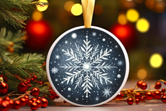 Round Christmass Ornament PNG Product Image 1