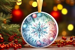 Round Christmas Ornament Sublimation|Clipart Product Image 3
