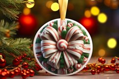 Round Christmas Ornament Sublimation|Clipart Product Image 1