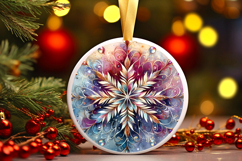 Round Christmass Ornament PNG Product Image 1