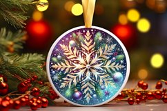 Round Christmas Ornament Sublimation|Clipart Product Image 3