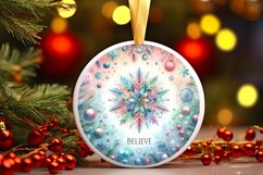 Round Christmas Ornament Sublimation|Clipart Product Image 1