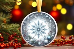 Round Christmas Ornament Sublimation|Clipart Product Image 1