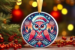 Round Christmas Ornament Sublimation|Clipart Product Image 1