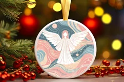 Round Christmas Ornament Sublimation|Clipart Product Image 1