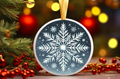 Round Christmass Ornament PNG Product Image 1