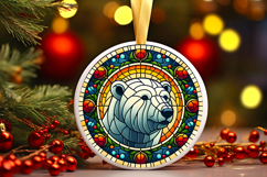 Round Christmass Ornament PNG Product Image 1