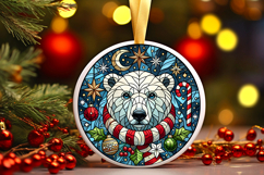 Round Christmass Ornament PNG Product Image 1