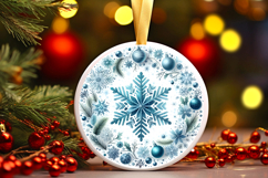Round Christmass Ornament PNG Product Image 1