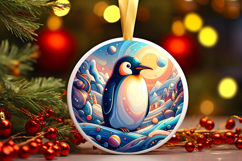 Round Christmass Ornament PNG Product Image 1