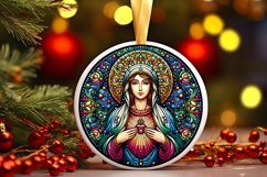 Round Christmas Ornament Sublimation|Clipart Product Image 1