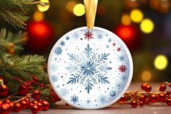 Round Christmass Ornament PNG Product Image 1