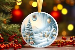 Winter Scene Snowflake Ornament Product Image 3