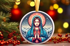 Round Christmas Ornament Sublimation|Clipart Product Image 1