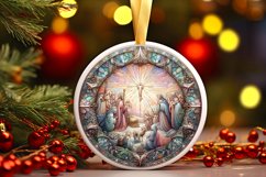 Round Christmas Ornament Sublimation|Clipart Product Image 1