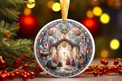 Round Christmas Ornament Sublimation|Clipart Product Image 1