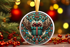 Round Christmass Ornament PNG Product Image 1