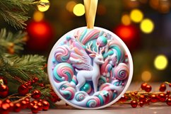 Round Christmas Ornament Sublimation|Clipart Product Image 1