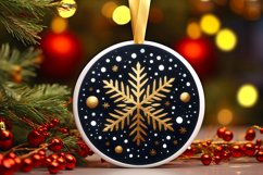 Round Christmas Ornament Sublimation|Clipart Product Image 1