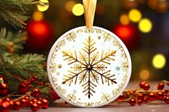 Round Christmas Ornament Sublimation|Clipart Product Image 1