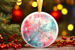 Round Christmass Ornament PNG Product Image 1