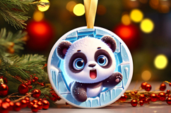 Round Christmass Ornament PNG Product Image 1