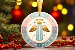 Round Christmas Ornament Sublimation|Clipart Product Image 1