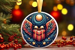 Round Christmas Ornament Sublimation|Clipart Product Image 1
