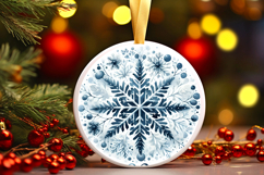 Round Christmass Ornament PNG Product Image 1