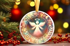 Round Christmas Ornament Sublimation|Clipart Product Image 1