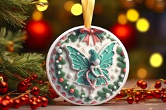 Round Christmas Ornament Sublimation|Clipart Product Image 1