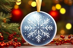Round Christmas Ornament Sublimation|Clipart Product Image 3