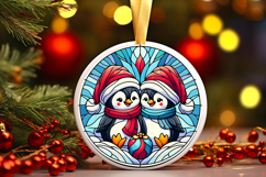 Round Christmass Ornament PNG Product Image 1