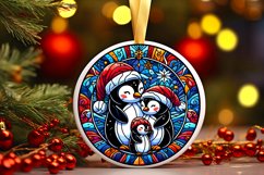 Round Christmas Ornament Sublimation|Clipart Product Image 1
