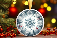 Round Christmass Ornament PNG Product Image 1