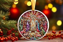Round Christmas Ornament Sublimation|Clipart Product Image 1