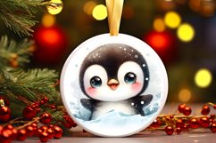 Round Christmas Ornament Sublimation|Clipart Product Image 1