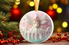 3D Christmas Fairy Sublimation PNG Product Image 1