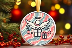 Round Christmas Ornament Sublimation|Clipart Product Image 1
